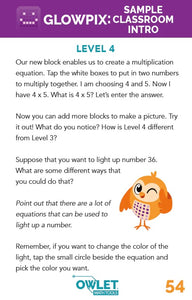 Owlet Math Tools - Glow Teacher Guide
