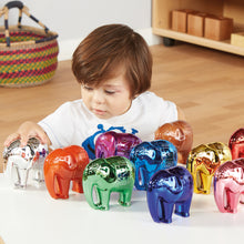 Load image into Gallery viewer, Metallic Elephant Number and Counting Set 1-10 for Tuff Tray