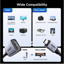 Load image into Gallery viewer, UGREEN Micro HDMI to HDMI 2.1 Adapter