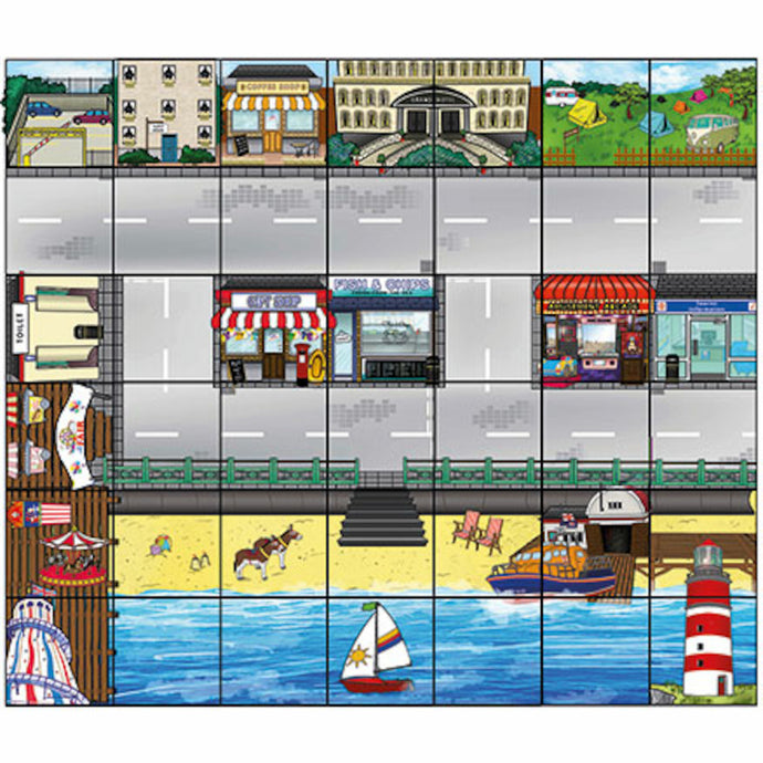Large Seaside Mat for Bee-Bot and Blue-Bot (90 x 105cm)