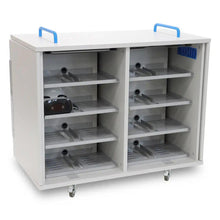 Load image into Gallery viewer, LapCabby Lyte 16 Vertical - 16 Device Mobile Charging Cabinet for VR Headsets - USB-C - Horizontal
