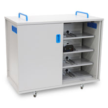 Load image into Gallery viewer, LapCabby Lyte 16 Vertical - 16 Device Mobile Charging Cabinet for VR Headsets - USB-C - Horizontal