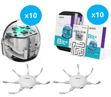 Load image into Gallery viewer, Ozobot Bit+ Kit of 10 with 2 Chargers