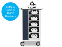 Load image into Gallery viewer, Meta Quest 3S VR Headsets with zioxi Charging and Storage Cart (10 Bay) Bundle