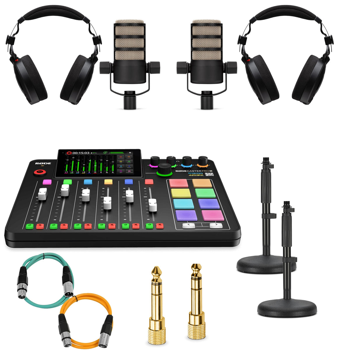 Premium Rode PodCaster Pro II & PodMic Starter Kit (2 users) – Edtechs