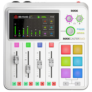 White Premium Rode PodCaster Duo Starter Kit (2 users)