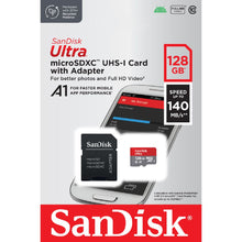 Load image into Gallery viewer, SanDisk 128GB Ultra microSDXC Memory Card