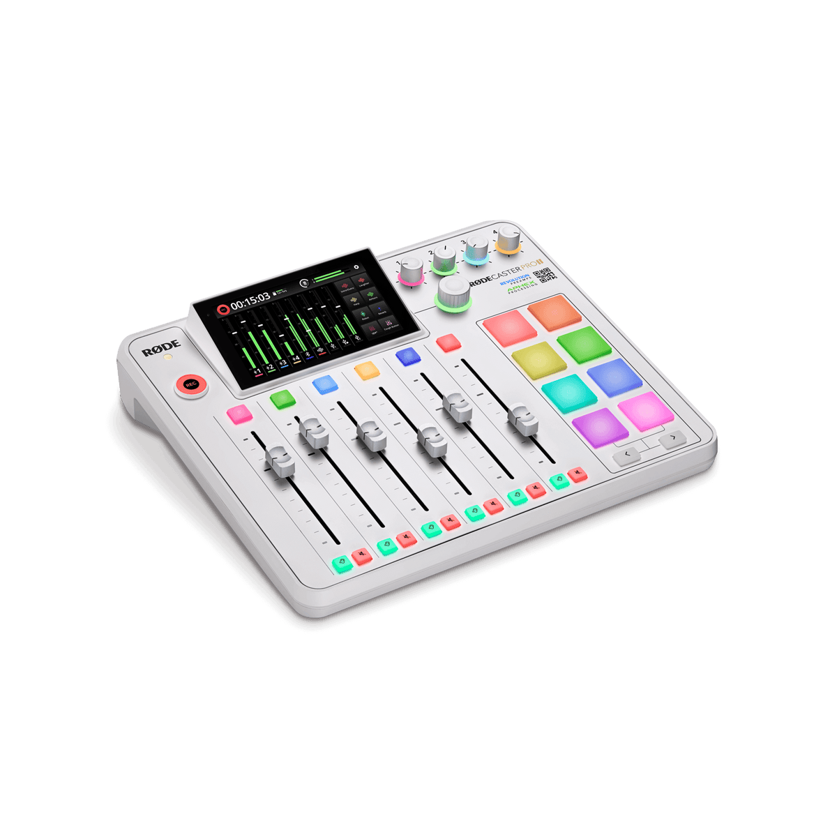 Atlas 4 Rode White Premium Rode PodCaster Pro II & PodMic Complete Set (4 users ...
