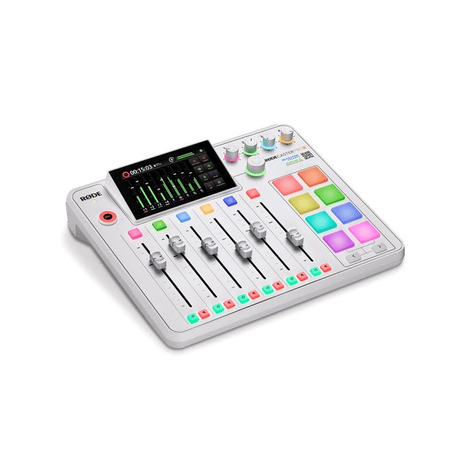 White RodeCaster Pro II - Integrated Audio Production Studio