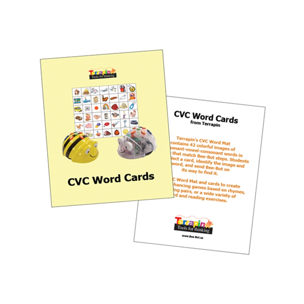 CVC Word Cards for Bee-Bot Transparent Pocket Mats