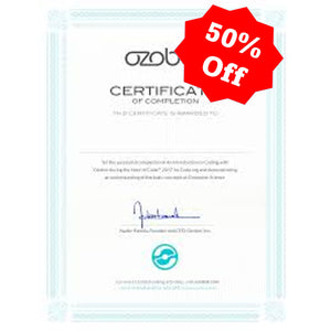 Ozobot Coding Certificates Pack