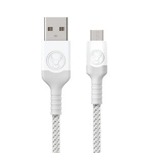 Bonelk USB to Micro USB Cable, Long-Life Series 2 m (White/Grey)
