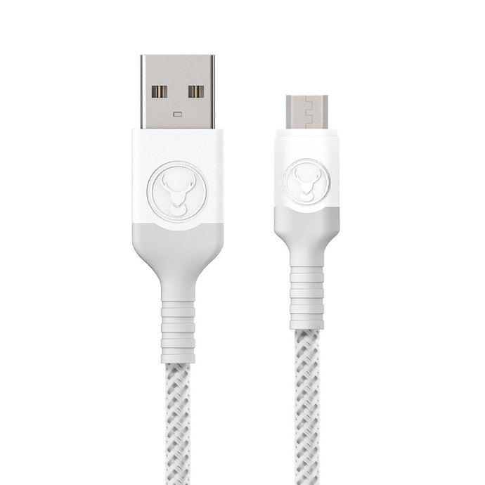 Bonelk USB to Micro USB Cable, Long-Life Series 2 m (White/Grey)