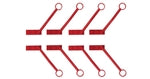 Flybrix Spare Angled Motor Arms (8 Pack)