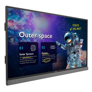 BenQ Master Series 65" IFP (Instashow 2, EzyWrite 6, Android 9.0, ClassroomCare Technology, 40-point IR touch, Wall Mount Supplied)