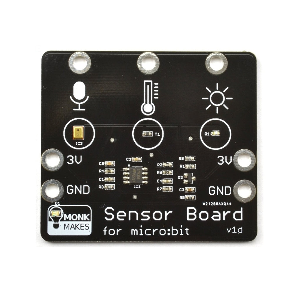 Monk Makes Sensor Board for BBC micro:bit