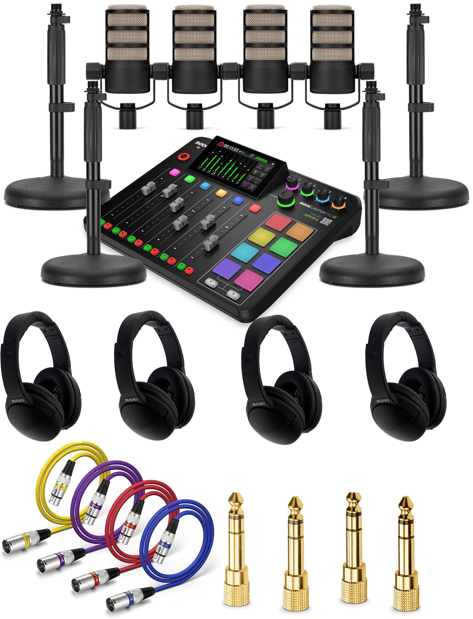 Podcaster Pod Buy Rode PodCaster Pro II & PodMic Complete Set (4 users) – Edtechs