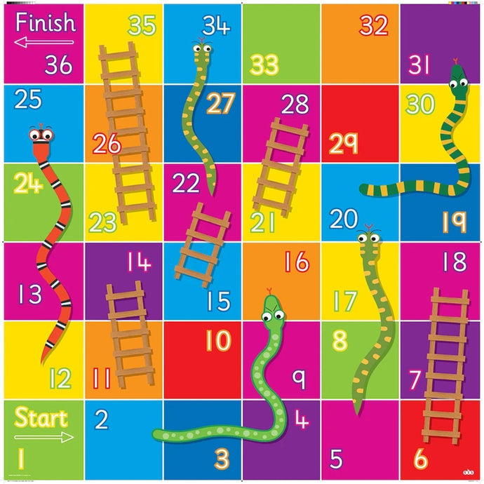Snakes and Ladders Floor Mat for Bee-Bot and Blue-Bot